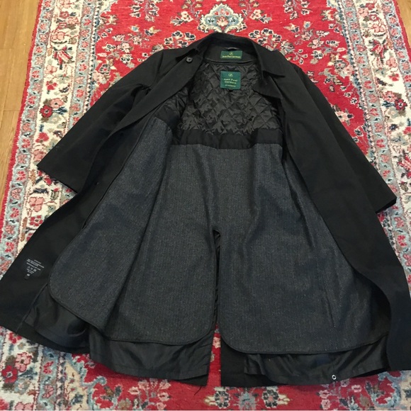 Jean-Paul Germain Elements All Weather Black Mens Trench Coat Sz 38R - Picture 4 of 10